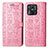 Coque Portefeuille Motif Fantaisie Livre Cuir Etui Clapet S03D pour Xiaomi Redmi 10 Power Rose