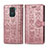 Coque Portefeuille Motif Fantaisie Livre Cuir Etui Clapet S03D pour Xiaomi Redmi 10X 4G Or Rose