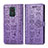 Coque Portefeuille Motif Fantaisie Livre Cuir Etui Clapet S03D pour Xiaomi Redmi 10X 4G Violet