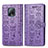 Coque Portefeuille Motif Fantaisie Livre Cuir Etui Clapet S03D pour Xiaomi Redmi 10X 5G Violet