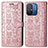 Coque Portefeuille Motif Fantaisie Livre Cuir Etui Clapet S03D pour Xiaomi Redmi 11A 4G Rose