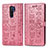 Coque Portefeuille Motif Fantaisie Livre Cuir Etui Clapet S03D pour Xiaomi Redmi 9 Prime India Rose