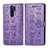 Coque Portefeuille Motif Fantaisie Livre Cuir Etui Clapet S03D pour Xiaomi Redmi 9 Prime India Violet