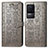 Coque Portefeuille Motif Fantaisie Livre Cuir Etui Clapet S03D pour Xiaomi Redmi K50 5G Gris