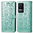 Coque Portefeuille Motif Fantaisie Livre Cuir Etui Clapet S03D pour Xiaomi Redmi K50 5G Vert