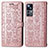 Coque Portefeuille Motif Fantaisie Livre Cuir Etui Clapet S03D pour Xiaomi Redmi K50 Ultra 5G Or Rose