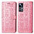 Coque Portefeuille Motif Fantaisie Livre Cuir Etui Clapet S03D pour Xiaomi Redmi K50 Ultra 5G Rose