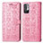 Coque Portefeuille Motif Fantaisie Livre Cuir Etui Clapet S03D pour Xiaomi Redmi Note 10 5G Rose