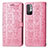 Coque Portefeuille Motif Fantaisie Livre Cuir Etui Clapet S03D pour Xiaomi Redmi Note 10 JE 5G Rose