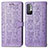 Coque Portefeuille Motif Fantaisie Livre Cuir Etui Clapet S03D pour Xiaomi Redmi Note 10 JE 5G Violet