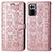 Coque Portefeuille Motif Fantaisie Livre Cuir Etui Clapet S03D pour Xiaomi Redmi Note 10 Pro 4G Or Rose