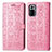 Coque Portefeuille Motif Fantaisie Livre Cuir Etui Clapet S03D pour Xiaomi Redmi Note 10 Pro 4G Rose