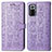 Coque Portefeuille Motif Fantaisie Livre Cuir Etui Clapet S03D pour Xiaomi Redmi Note 10 Pro 4G Violet