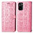 Coque Portefeuille Motif Fantaisie Livre Cuir Etui Clapet S03D pour Xiaomi Redmi Note 10S 4G Rose