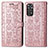 Coque Portefeuille Motif Fantaisie Livre Cuir Etui Clapet S03D pour Xiaomi Redmi Note 11 4G (2022) Or Rose