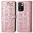 Coque Portefeuille Motif Fantaisie Livre Cuir Etui Clapet S03D pour Xiaomi Redmi Note 11 Pro+ Plus 5G Or Rose