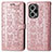 Coque Portefeuille Motif Fantaisie Livre Cuir Etui Clapet S03D pour Xiaomi Redmi Note 12 Turbo 5G Or Rose