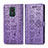 Coque Portefeuille Motif Fantaisie Livre Cuir Etui Clapet S03D pour Xiaomi Redmi Note 9 Violet