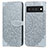 Coque Portefeuille Motif Fantaisie Livre Cuir Etui Clapet S04D pour Google Pixel 6 Pro 5G Gris