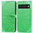 Coque Portefeuille Motif Fantaisie Livre Cuir Etui Clapet S04D pour Google Pixel 6 Pro 5G Vert