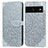 Coque Portefeuille Motif Fantaisie Livre Cuir Etui Clapet S04D pour Google Pixel 7 Pro 5G Gris