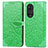 Coque Portefeuille Motif Fantaisie Livre Cuir Etui Clapet S04D pour Huawei Honor 50 5G Vert