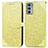 Coque Portefeuille Motif Fantaisie Livre Cuir Etui Clapet S04D pour Motorola Moto Edge Lite 5G Jaune