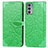 Coque Portefeuille Motif Fantaisie Livre Cuir Etui Clapet S04D pour Motorola Moto Edge Lite 5G Vert