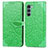 Coque Portefeuille Motif Fantaisie Livre Cuir Etui Clapet S04D pour Motorola Moto Edge S30 5G Vert