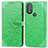 Coque Portefeuille Motif Fantaisie Livre Cuir Etui Clapet S04D pour Motorola Moto G Play Gen 2 Vert