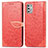 Coque Portefeuille Motif Fantaisie Livre Cuir Etui Clapet S04D pour Motorola Moto G Stylus (2021) Rouge