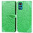 Coque Portefeuille Motif Fantaisie Livre Cuir Etui Clapet S04D pour Motorola Moto G22 Vert