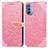 Coque Portefeuille Motif Fantaisie Livre Cuir Etui Clapet S04D pour Motorola Moto G31 Or Rose