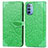 Coque Portefeuille Motif Fantaisie Livre Cuir Etui Clapet S04D pour Motorola Moto G31 Vert