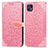 Coque Portefeuille Motif Fantaisie Livre Cuir Etui Clapet S04D pour Motorola Moto G50 5G Or Rose