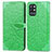 Coque Portefeuille Motif Fantaisie Livre Cuir Etui Clapet S04D pour OnePlus 9R 5G Vert