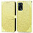 Coque Portefeuille Motif Fantaisie Livre Cuir Etui Clapet S04D pour Oppo A16 Jaune