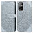 Coque Portefeuille Motif Fantaisie Livre Cuir Etui Clapet S04D pour Oppo A94 5G Gris