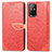 Coque Portefeuille Motif Fantaisie Livre Cuir Etui Clapet S04D pour Oppo A95 5G Rouge