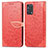 Coque Portefeuille Motif Fantaisie Livre Cuir Etui Clapet S04D pour Oppo F19 Rouge