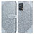 Coque Portefeuille Motif Fantaisie Livre Cuir Etui Clapet S04D pour Oppo F19s Gris