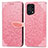 Coque Portefeuille Motif Fantaisie Livre Cuir Etui Clapet S04D pour Oppo Find X5 5G Or Rose