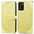 Coque Portefeuille Motif Fantaisie Livre Cuir Etui Clapet S04D pour Oppo K9S 5G Jaune