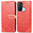 Coque Portefeuille Motif Fantaisie Livre Cuir Etui Clapet S04D pour Oppo Reno5 A Rouge