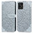 Coque Portefeuille Motif Fantaisie Livre Cuir Etui Clapet S04D pour Realme 8i Gris