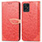 Coque Portefeuille Motif Fantaisie Livre Cuir Etui Clapet S04D pour Realme 8i Rouge