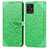 Coque Portefeuille Motif Fantaisie Livre Cuir Etui Clapet S04D pour Realme 8i Vert