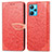 Coque Portefeuille Motif Fantaisie Livre Cuir Etui Clapet S04D pour Realme 9 4G Rouge