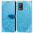 Coque Portefeuille Motif Fantaisie Livre Cuir Etui Clapet S04D pour Realme 9 5G India Bleu