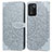 Coque Portefeuille Motif Fantaisie Livre Cuir Etui Clapet S04D pour Realme 9 SE 5G Gris